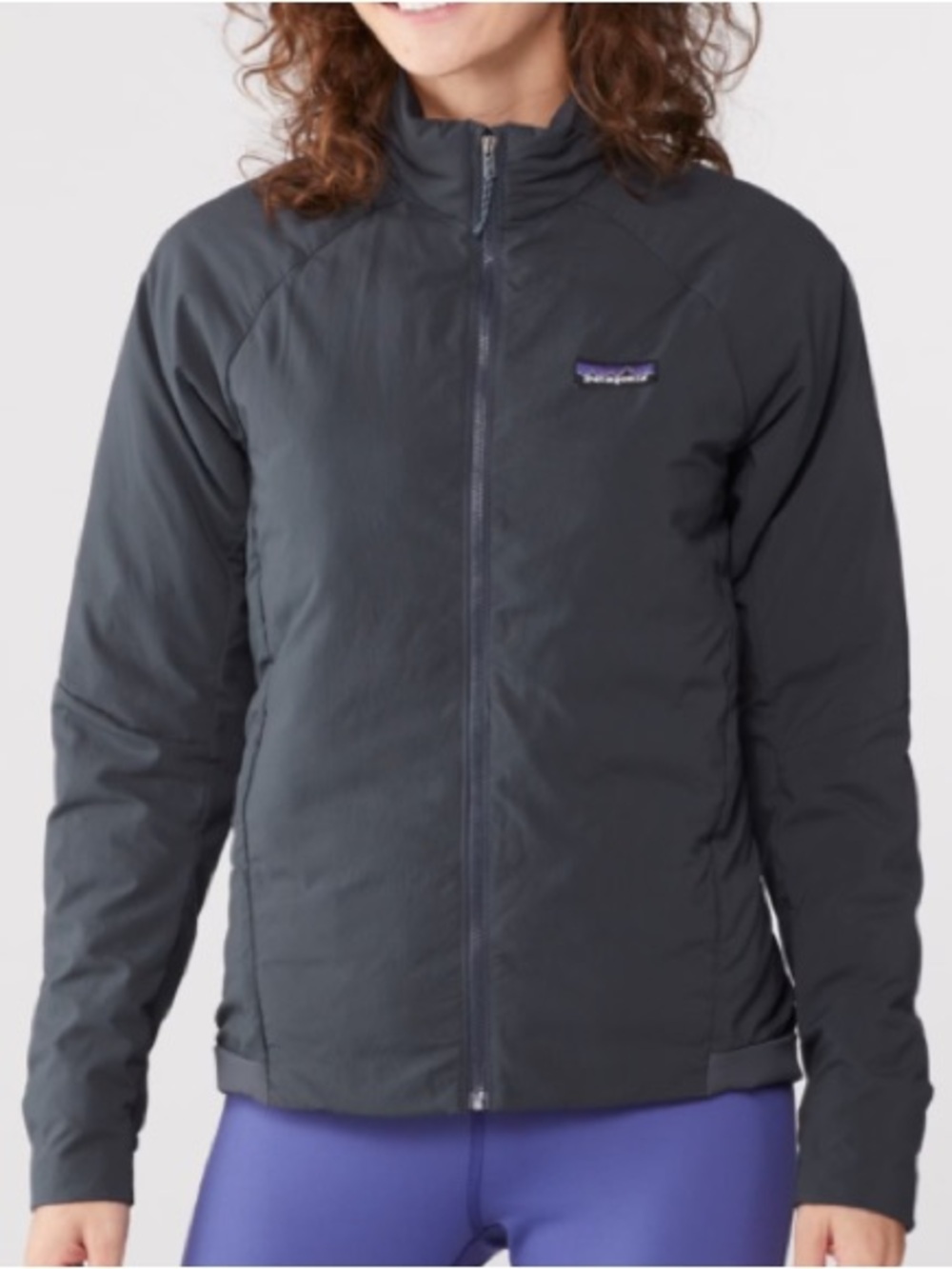 Patagonia Women's thermal airshed Full-Zip Jacket in smolder blue / gray size S